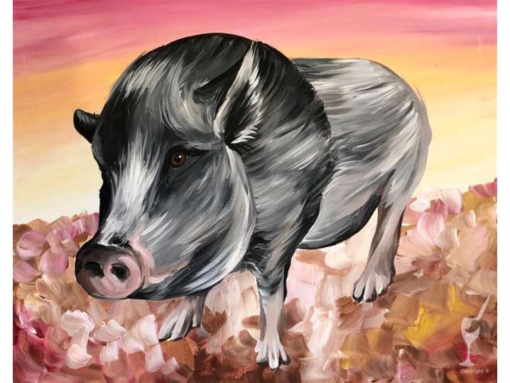 Pig in a Meadow