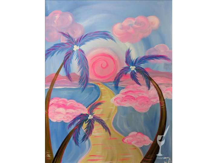 Paint and Sip - Cotton Candy Paradise - Austin | Classpop!