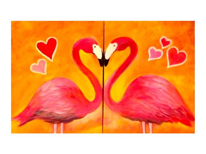 Matching Flamingos - Date Night