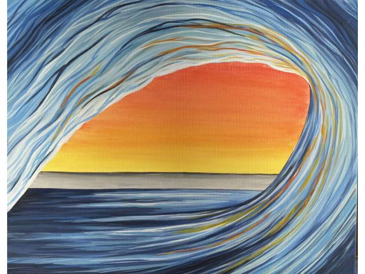 Paint and Sip - Under the Wave - Orange County | Classpop!