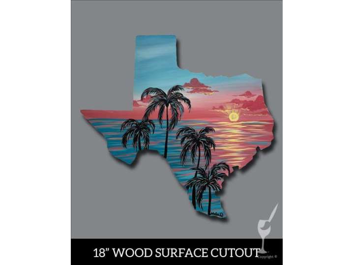 Paint and Sip - Beach Views Over Texas - Pasadena | Classpop!