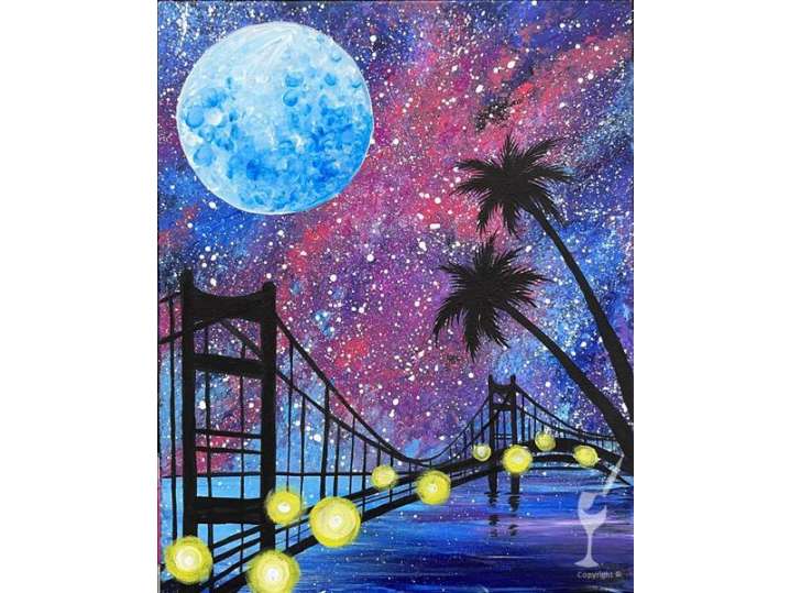 Paint and Sip - A Cosmic City View - Houston | Classpop!