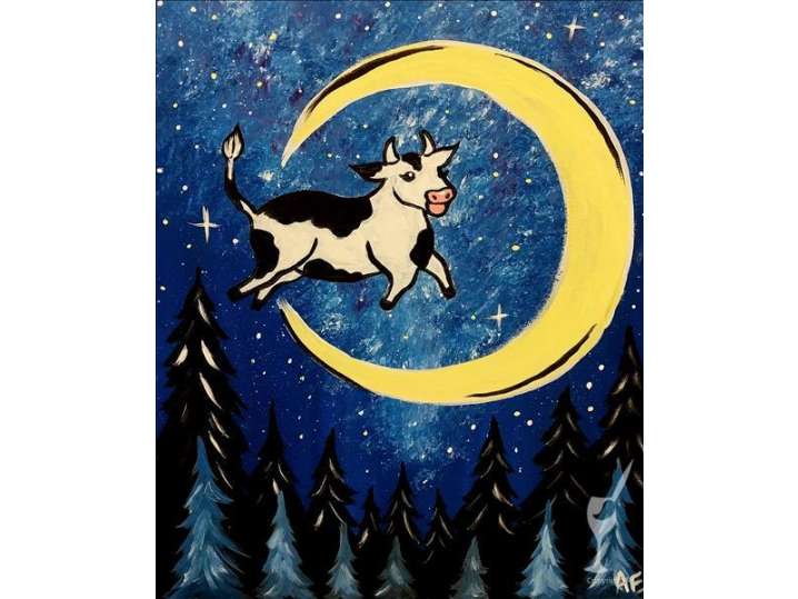 Paint and Sip - Jumping Over the Moon - Houston | Classpop!