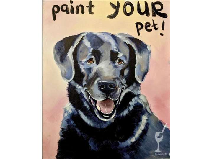 Paint and Sip Your Pet Canvas Pasadena Classpop!