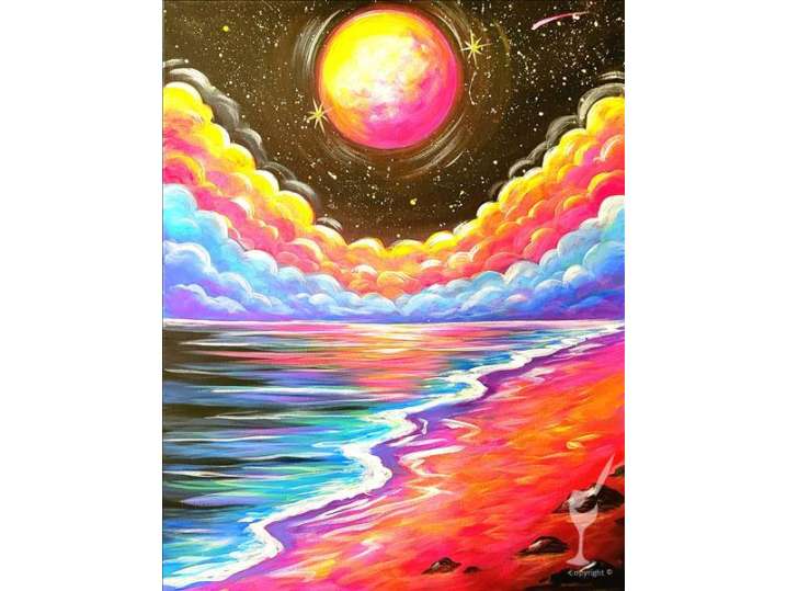 Paint and Sip - Sunset Colors on the Beach - Houston | Classpop!
