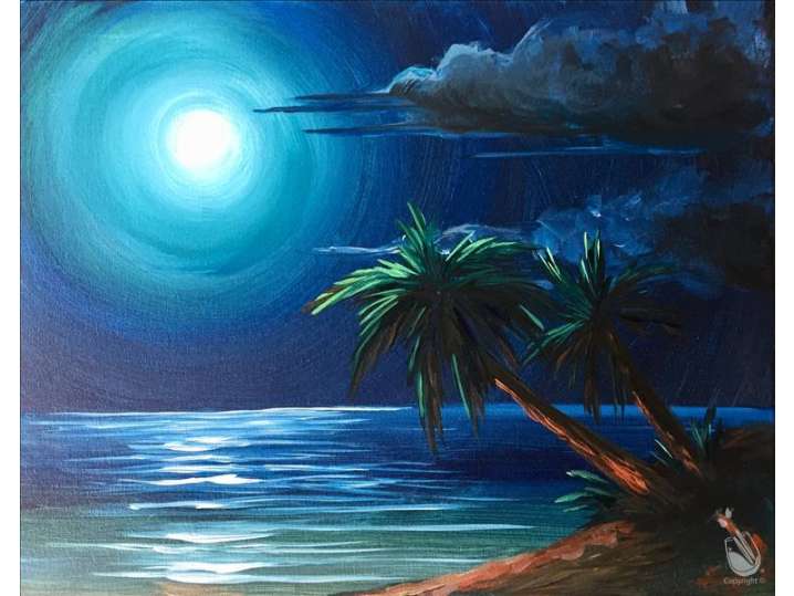 Paint and Sip - Moonlit Mystique - Houston | Classpop!