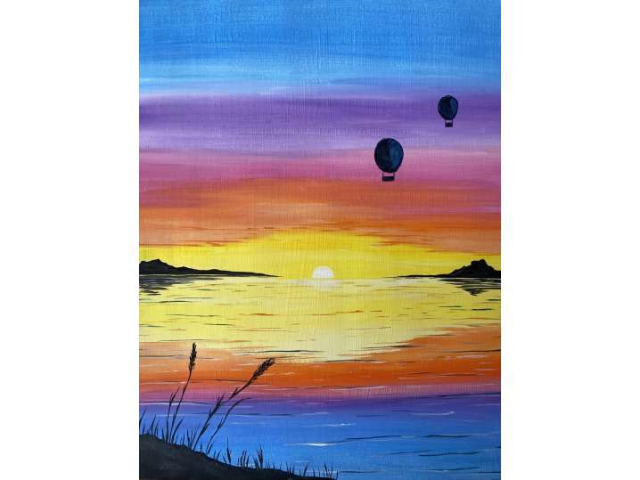 Paint and Sip - Balloons at Sunset - Orange County | Classpop!