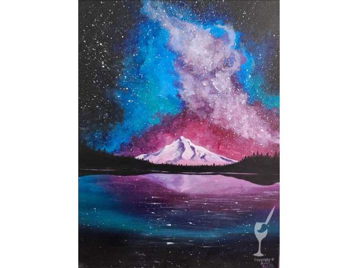 Paint and Sip - Exploding Cosmos - Houston | Classpop!