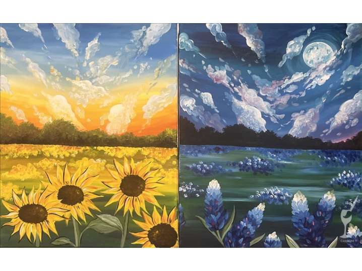 Paint and Sip - Magical Field of Flowers - Houston | Classpop!
