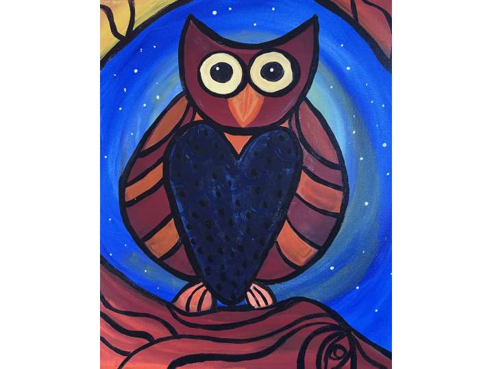 Vibrant Night Owl