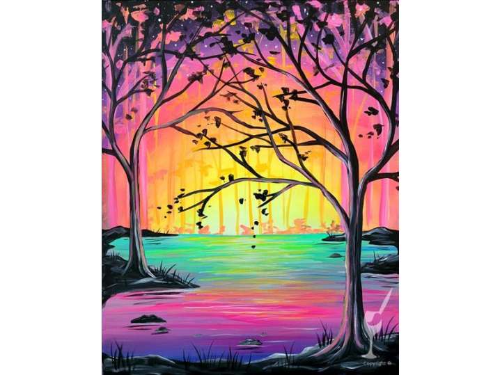 Paint and Sip - Glowing Forest - Houston | Classpop!