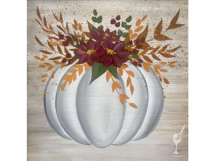 Festive Pumpkin Vase