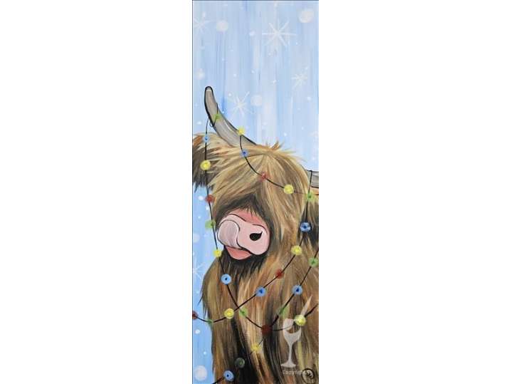 Highland Holiday Cow