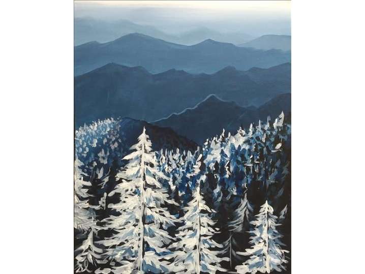 Mountain Winter Pines