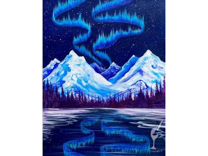 Painting an Aurora Borealis Adventure