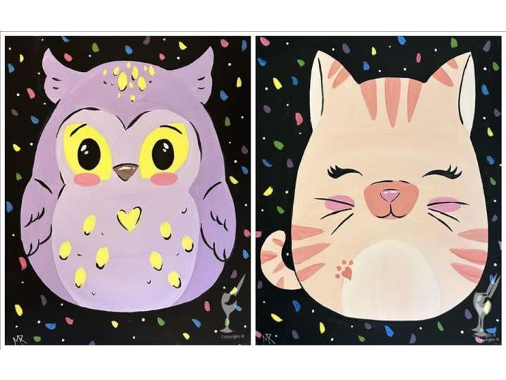 Squishy Owl & Kitty - Pasadena