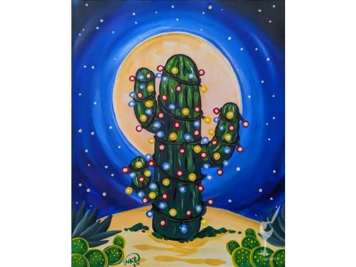 Paint and Sip - Holidays in the Desert - Houston | Classpop!