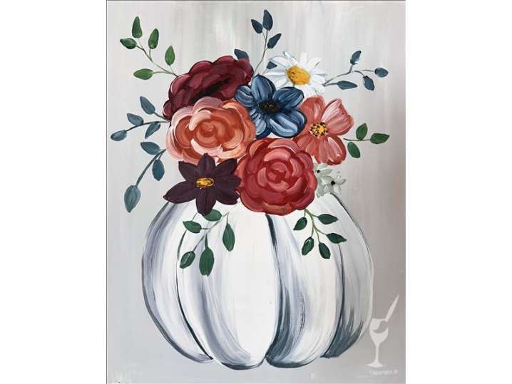 Paint and Sip Fall's Harvest Pasadena Classpop!