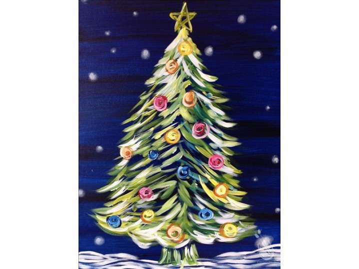 Paint and Sip Holiday Decorations Pasadena Classpop!