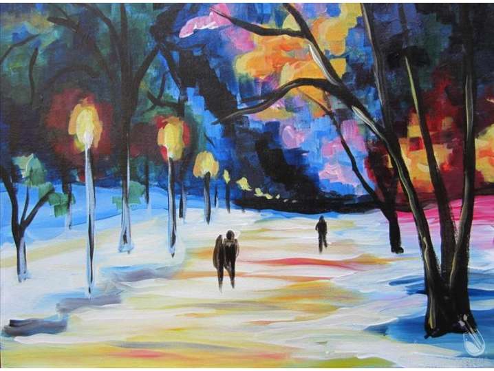 Romantic Winter Stroll