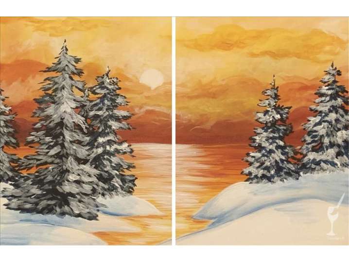 Duet Golden Winter Forest