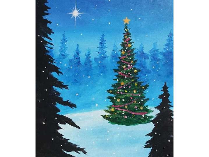Paint and Sip - Magical Christmas Night - Orange County | Classpop!
