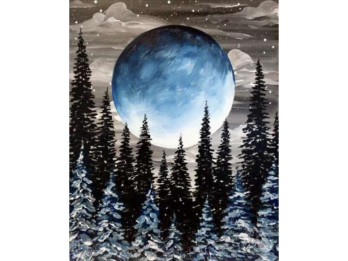 Paint and Sip - Winter Harvest Moon - Houston | Classpop!