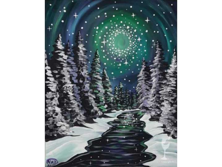 Paint and Sip - Sparkling Winter Wonderland - Houston | Classpop!
