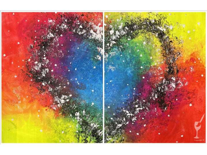 Paint and Sip - An Explosion of Color and Love - Houston | Classpop!
