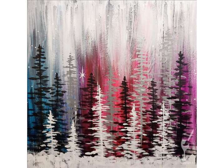 Paint and Sip - Bright Pine Forest - Houston | Classpop!