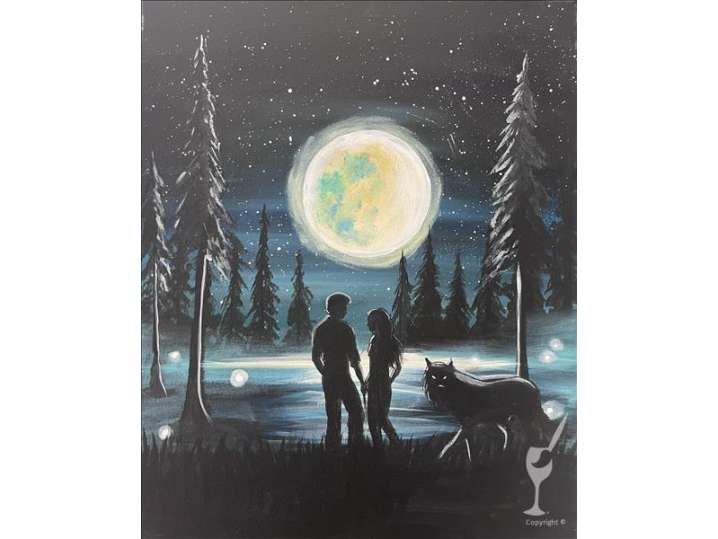 Paint and Sip - Moonlit Romance - Houston | Classpop!