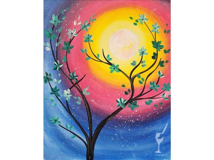 Paint and Sip - Spring Cherry Blossoms - Baytown | Classpop!