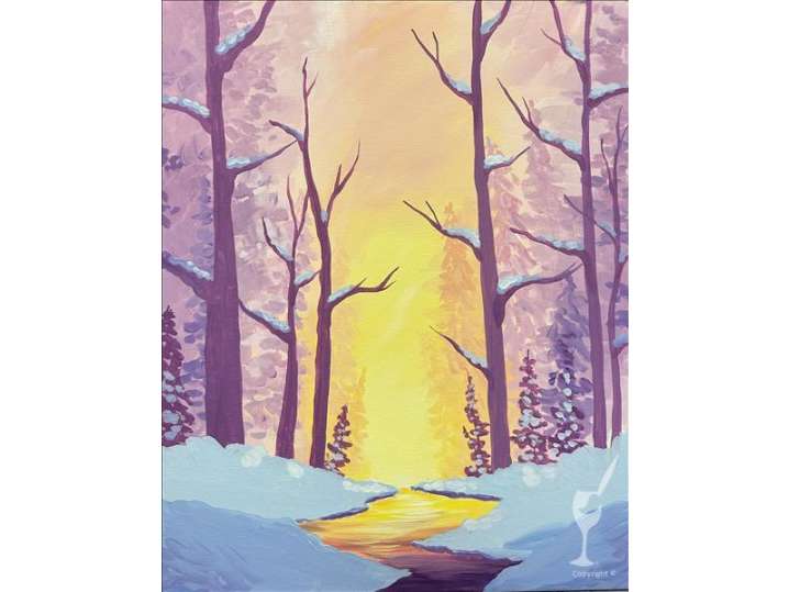 Paint and Sip - Fairy Winter Morning - Houston | Classpop!