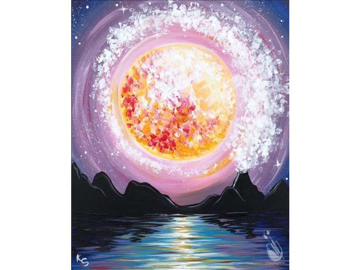 Paint and Sip - Into the Moon - Austin | Classpop!