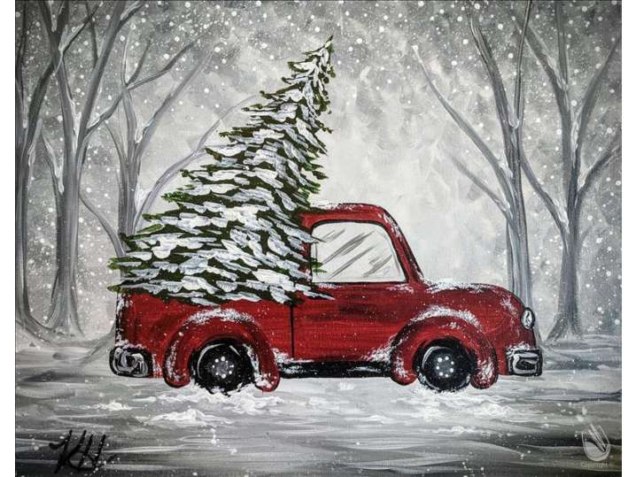 Holiday Pine Truck