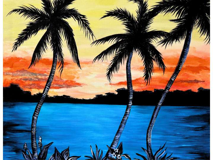 Beautiful Island Sunset