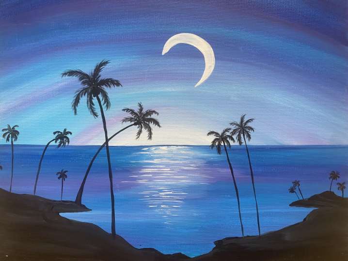 Paint and Sip - Ocean Moonlight - Orange County | Classpop!