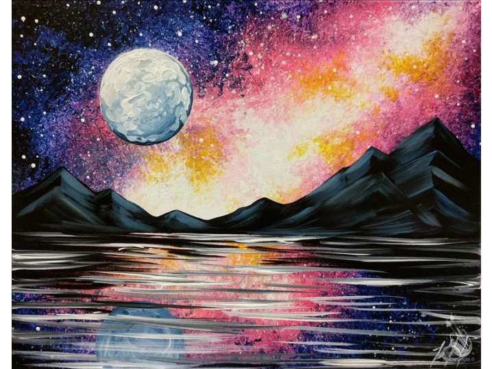 Galactic Lake Reflection