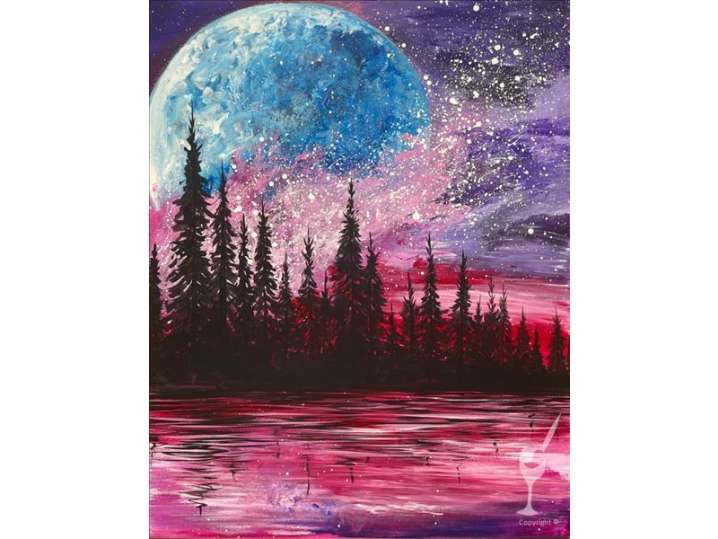 Paint and Sip - Stars Over the Forest - Houston | Classpop!