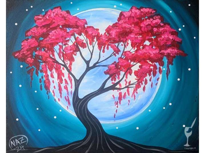 Paint and Sip - Weeping Willow in the Moonlight - Pasadena | Classpop!