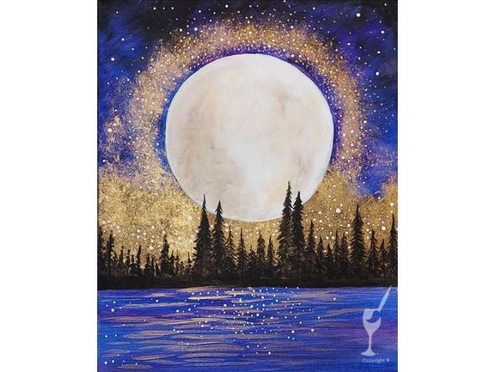 Paint and Sip - Mystical Stars and Moon - Houston | Classpop!