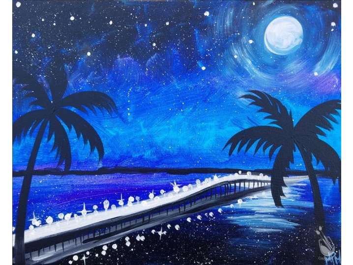 Paint and Sip - A Bridge at Night - Houston | Classpop!