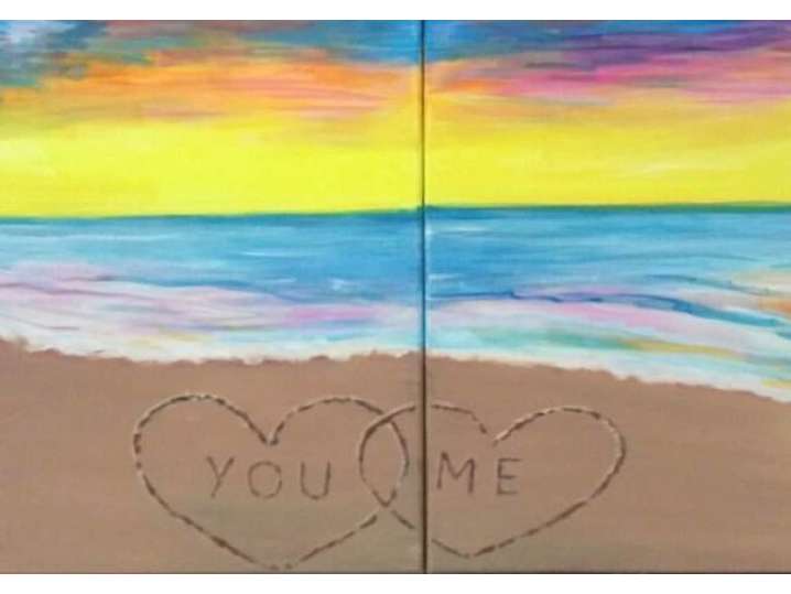Paint and Sip - Beach Love - Tampa | Classpop!
