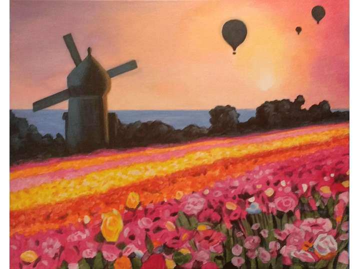 Flower Fields Sunset