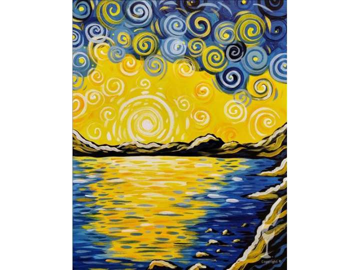 Paint and Sip - Van Gogh's Vibrant Sunset - New Braunfels | Classpop!