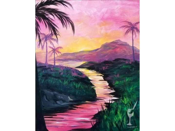 Paint and Sip - Tropical Bay - Pasadena | Classpop!