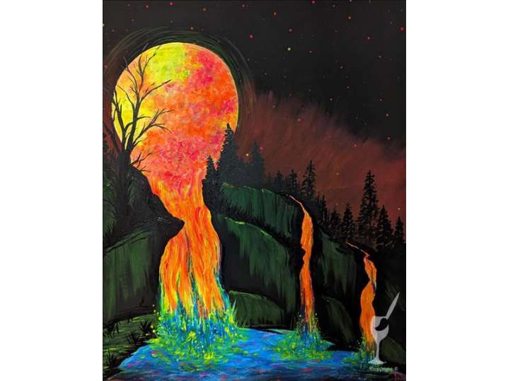 Fluorescent Moon