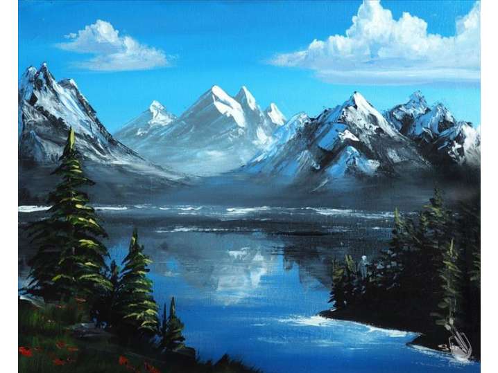 The Peaceful Lakeside Mountain Views