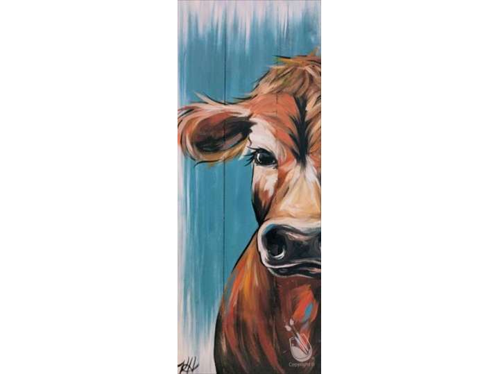 The Ever Curious Glance of a Rustic Cow