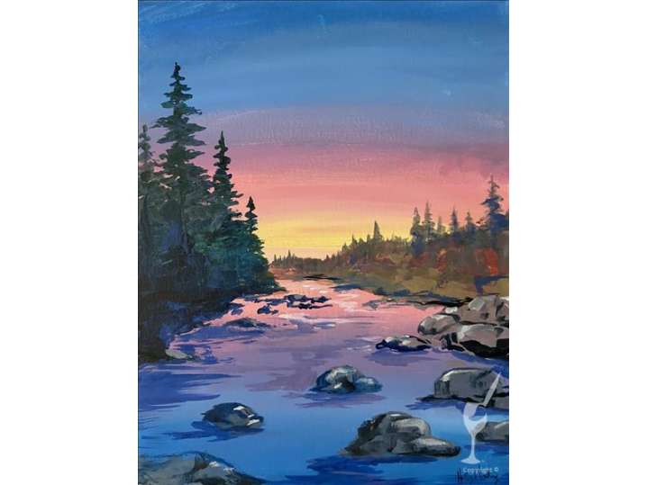 Golden Hour in River